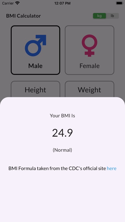 BMI calculator