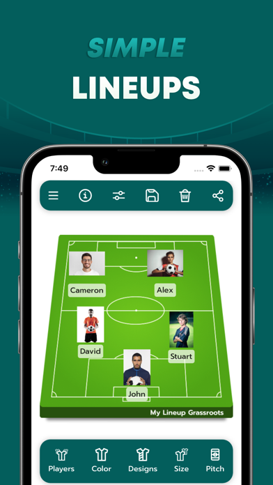 My Lineup Grassroots Screenshot