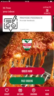 new aurelio's pizza iphone screenshot 1