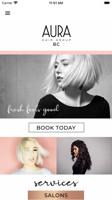 Aura Hairgroup BC Screenshot