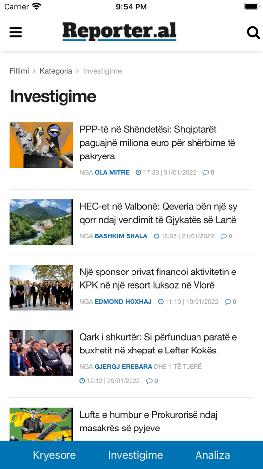 #3. Reporter al (iOS) Podle: Aplikacione.com