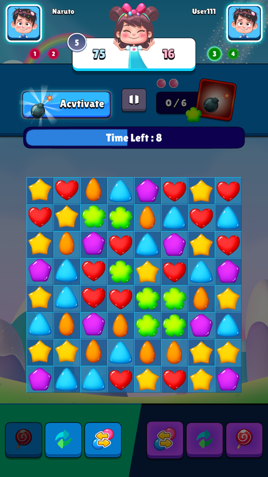 #1. Match 3 Multiplayer (iOS) Podle: Bhargav Mavani