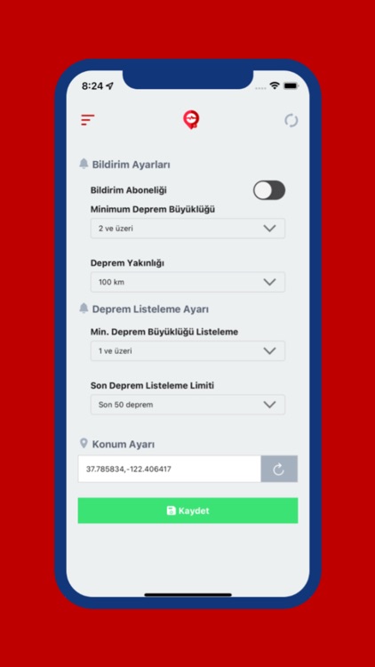 Deprem Uyarı Sistemi