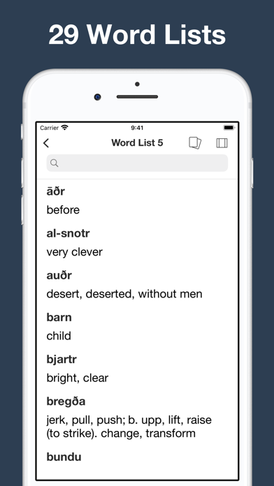Combined Icelandic Dictionary Screenshot