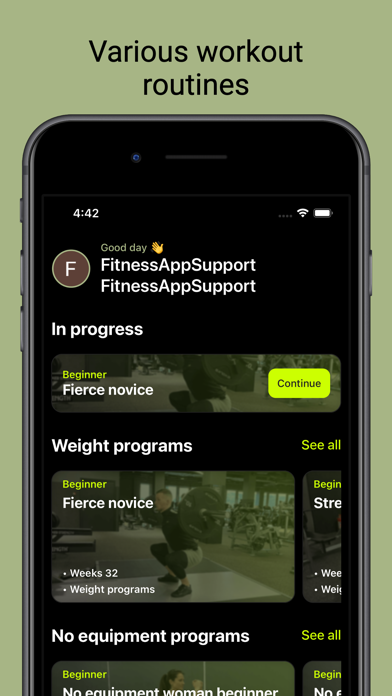 BFIT fitness Screenshot