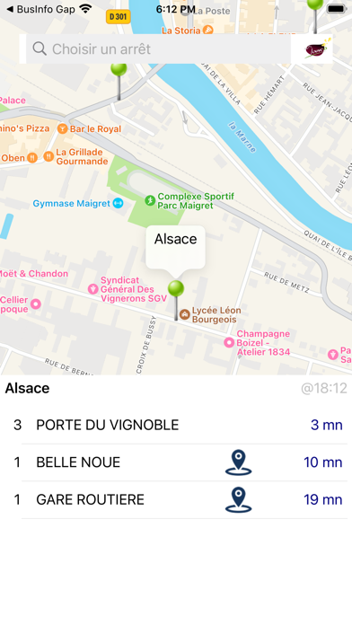 Screenshot #3 pour BusInfo Mobile Epernay