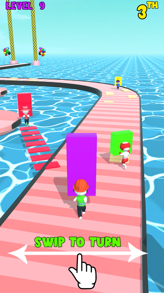 #2. Fun Race 3D Game : Bridge Race (iOS) 由: Shahid Iqbal Iqbal