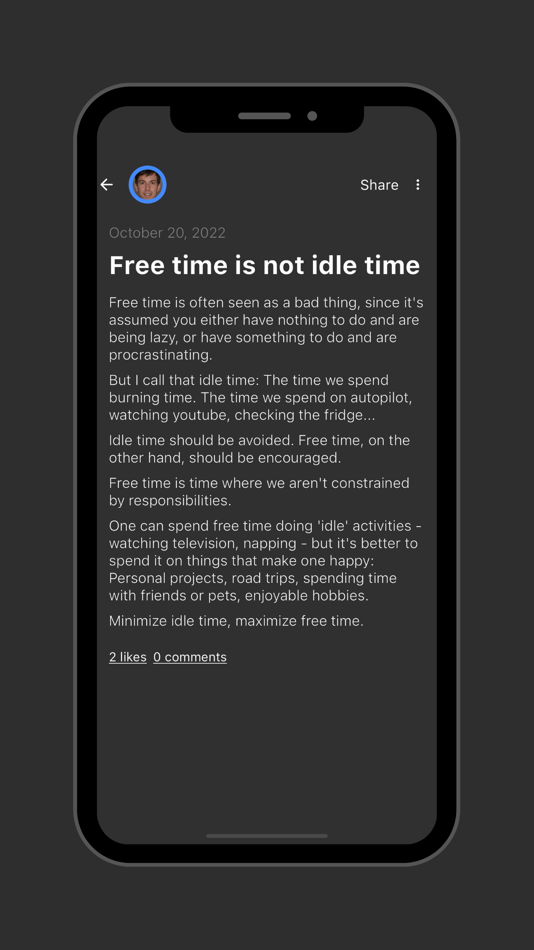 #2. Blogspace - Blog, read & write (iOS) 由: Mislav Stanic