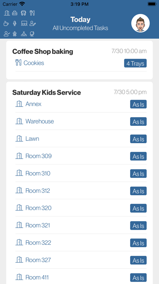 Event Tasks (iOS) Podle: INTERNATIONAL CHURCH OF THE FOURSQUARE GOSPEL (MT) Event Tasks (iOS) Podle: INTERNATIONAL CHURCH OF THE FOURSQUARE GOSPEL (MT)