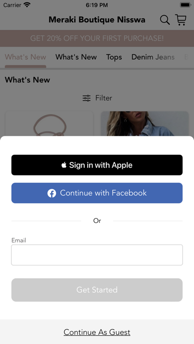 Meraki Boutique Nisswa Screenshot