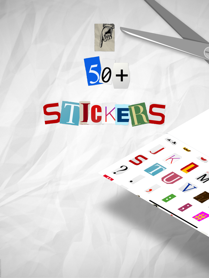 Letter Snippets Stickers