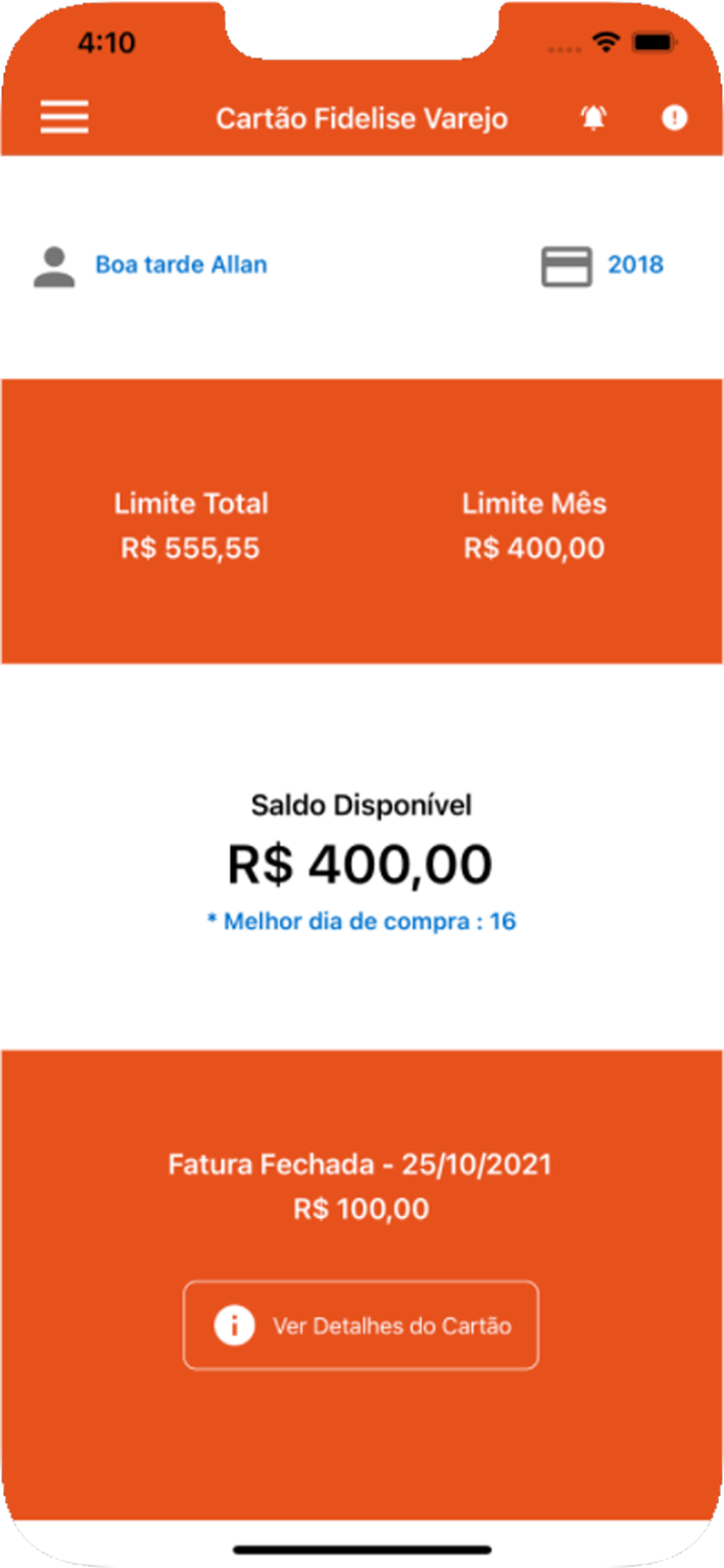 Cartão Fidelise Varejo
