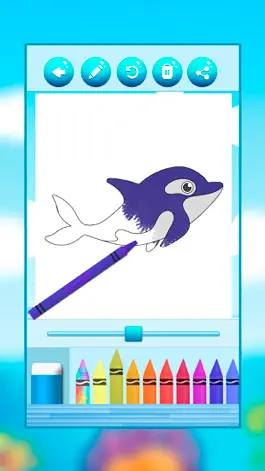 Game screenshot Color aquatic and sea animals hack
