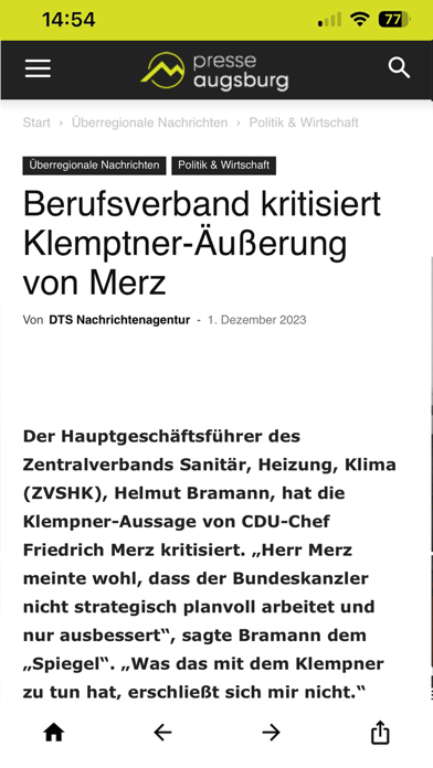 Screenshot #2 pour Presse Augsburg