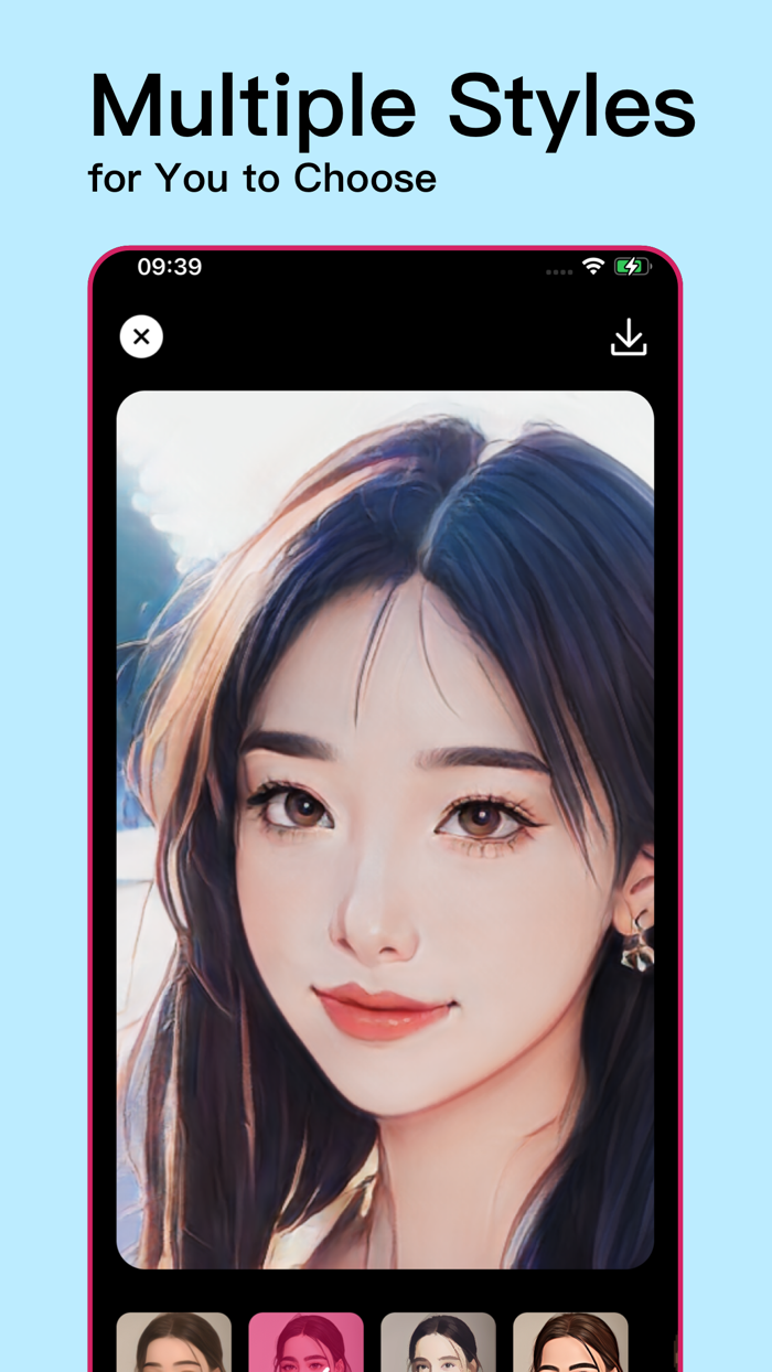 AI avatar - modify photo style