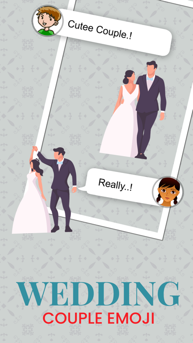 Wedding Couple Emoji's Screenshot