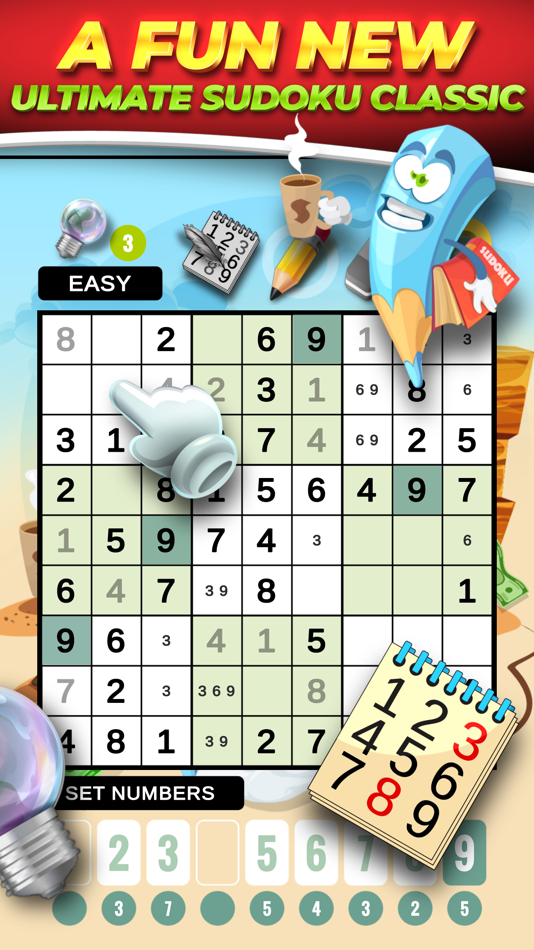 #1. Sudoku Classic & Number Master (iOS) Podle: CodeCube Brothers Partnership