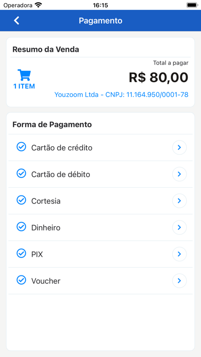 Novaoito Tickets - PDV Screenshot