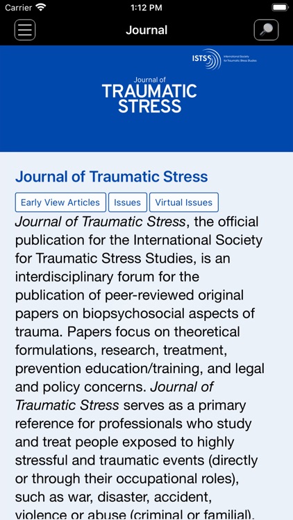 JTS Journal of Traumatic Stres