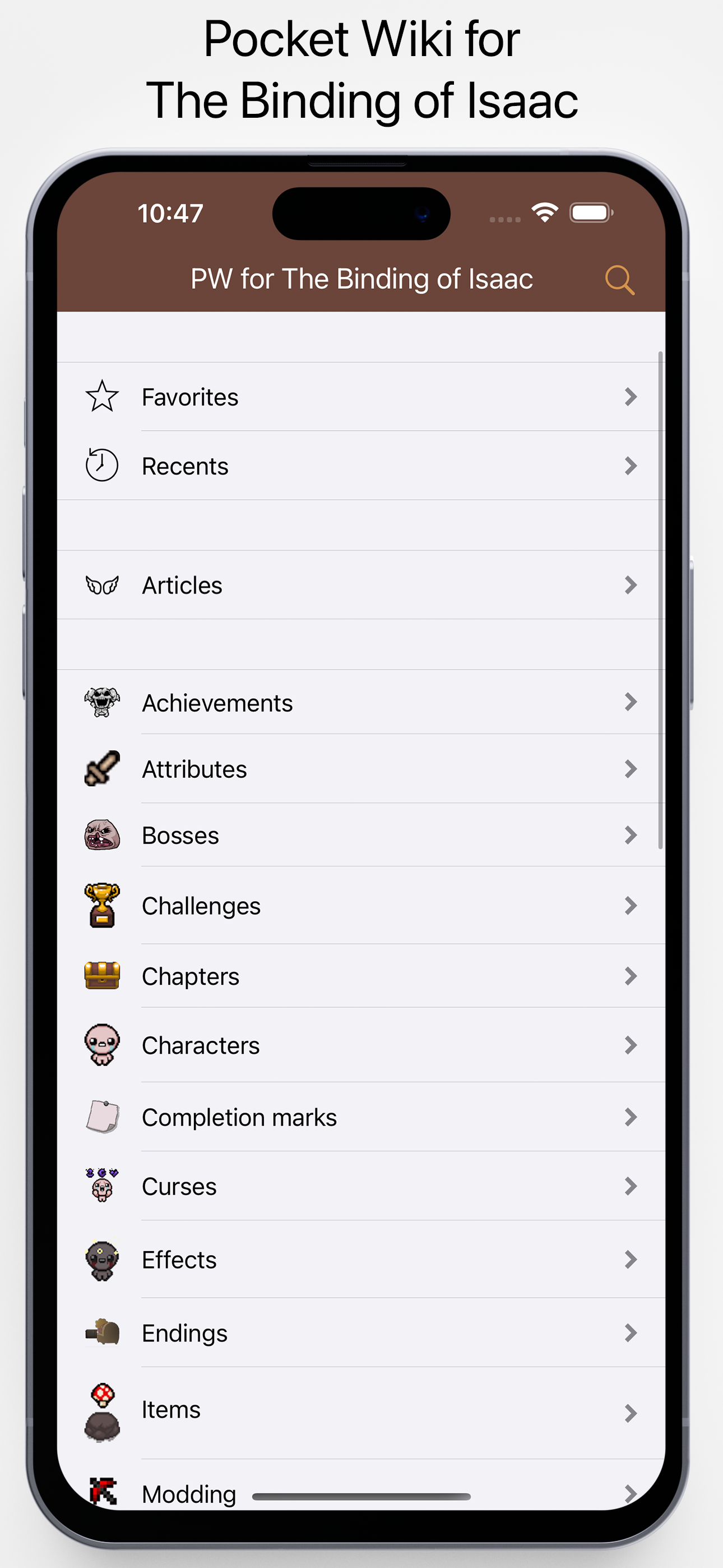 PW for The Binding of Isaac