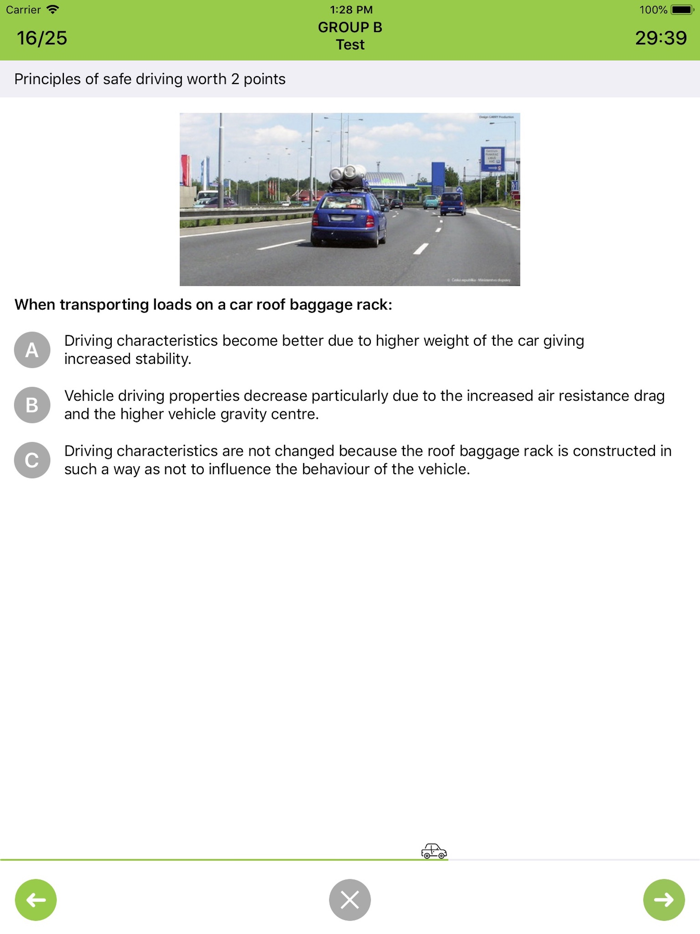 Driving school tests - Czechia