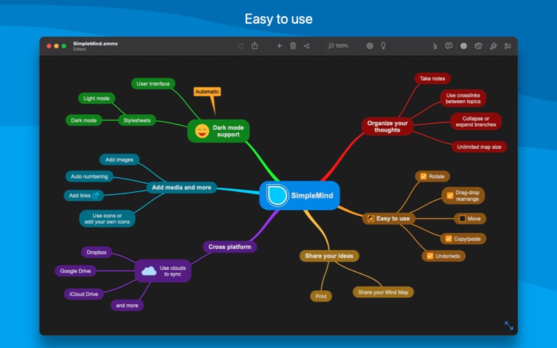 SimpleMind − Mind Mapping Screenshot