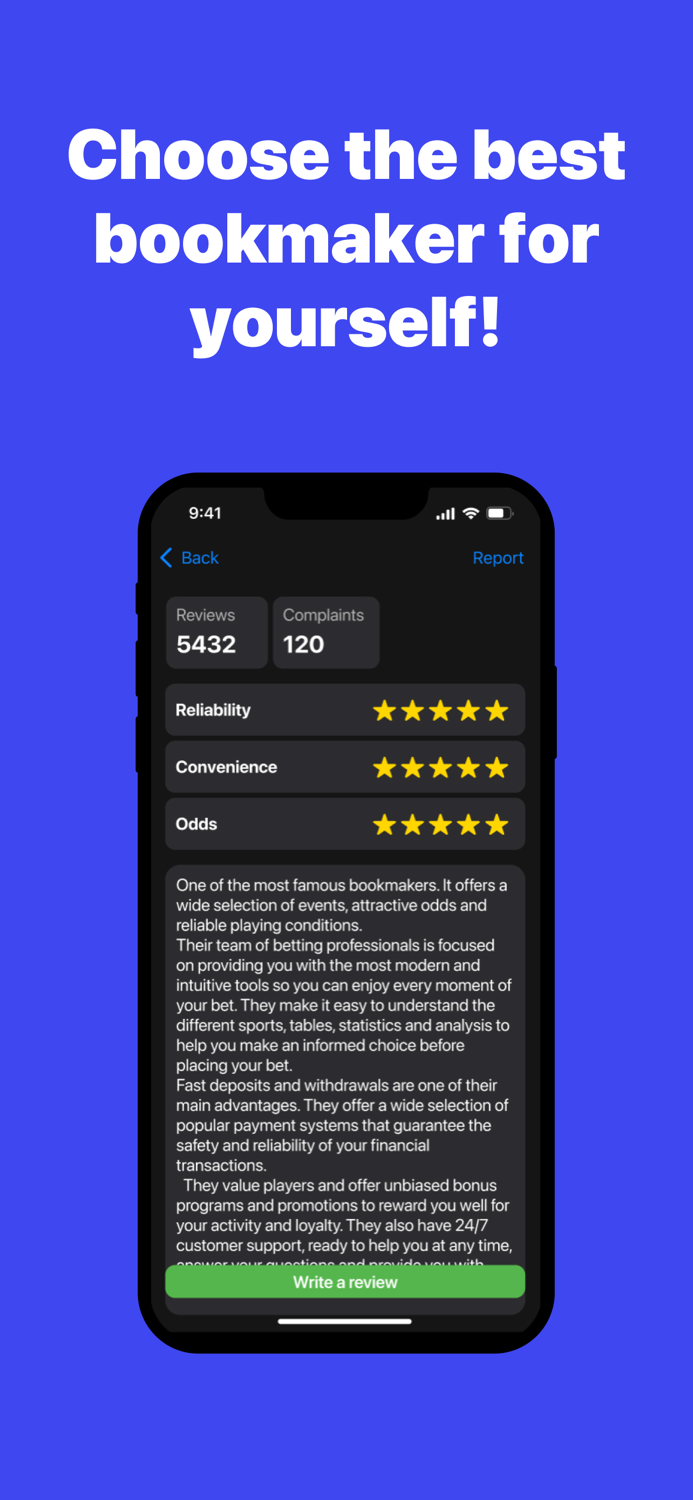 1 Win - Bookmaker’s rating