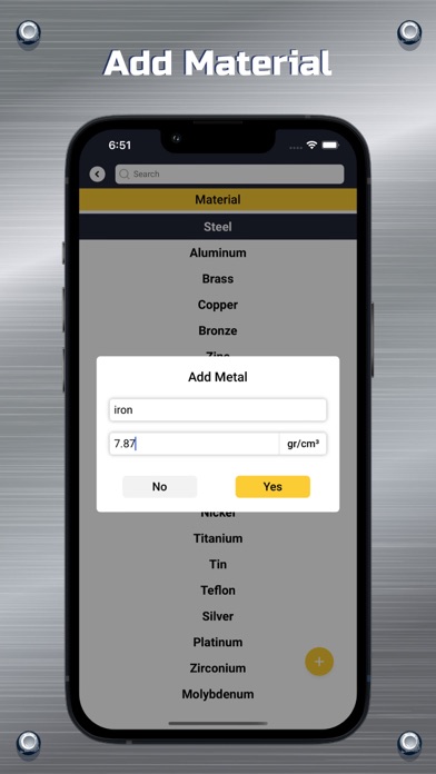 Moro Metal Calculator Screenshot