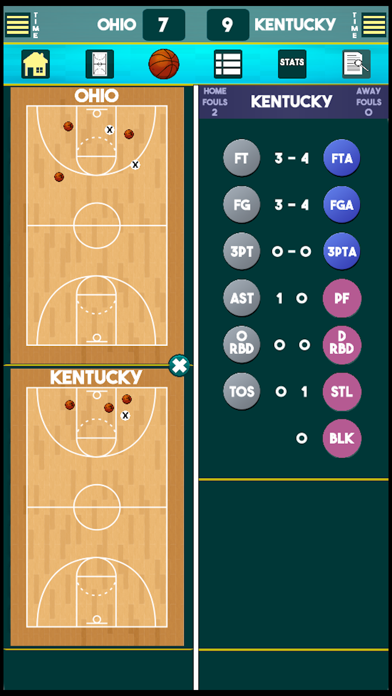 Basketball Score Keep Screenshot