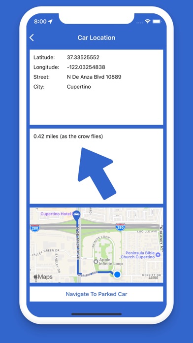 Screenshot #1 pour My Car Finder - Navigation