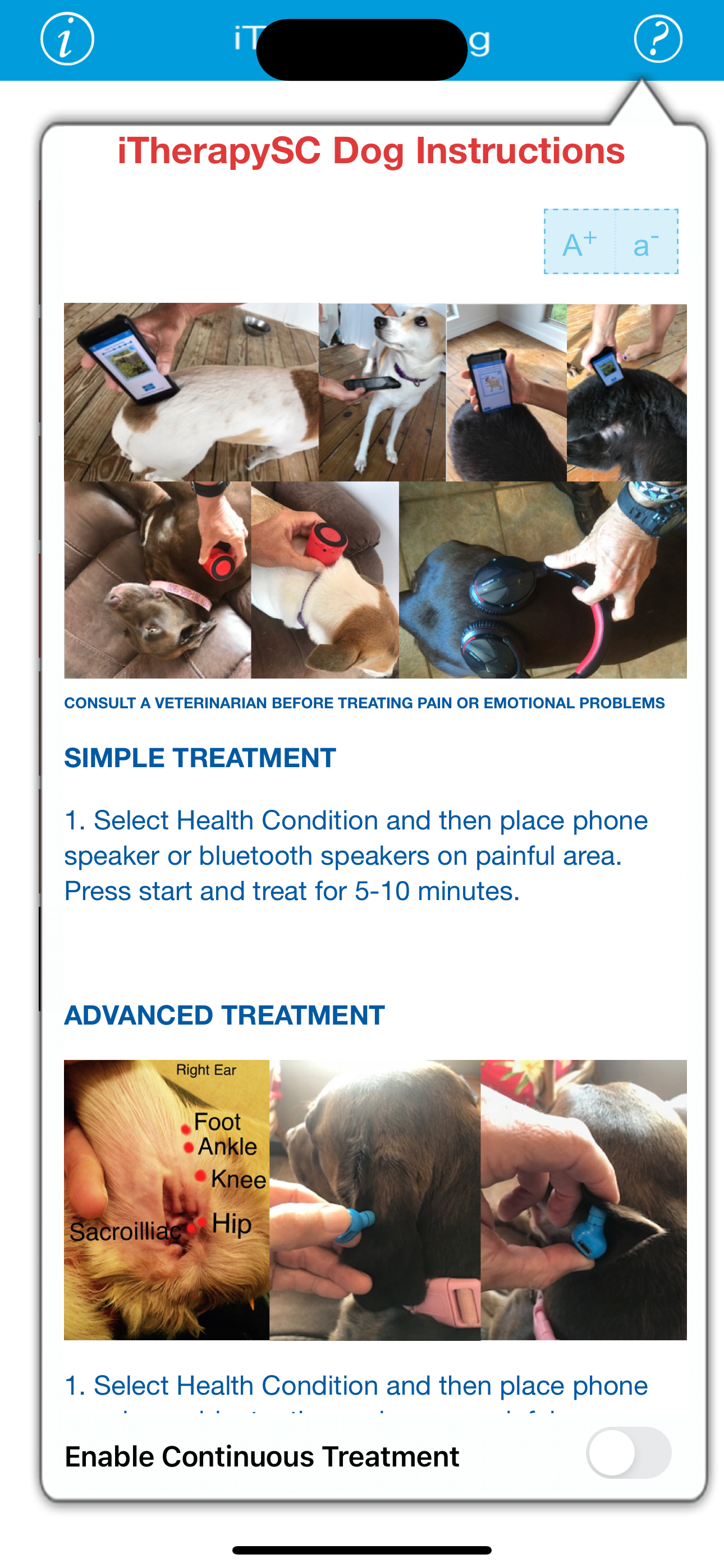 Terapia Oreja - Perro