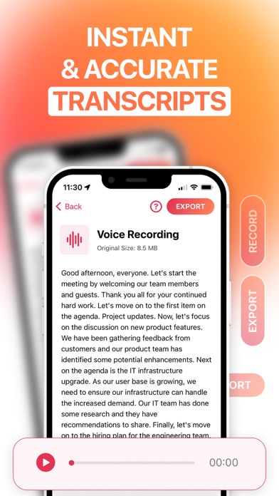 Transcribe Audio Video Voice Screenshot