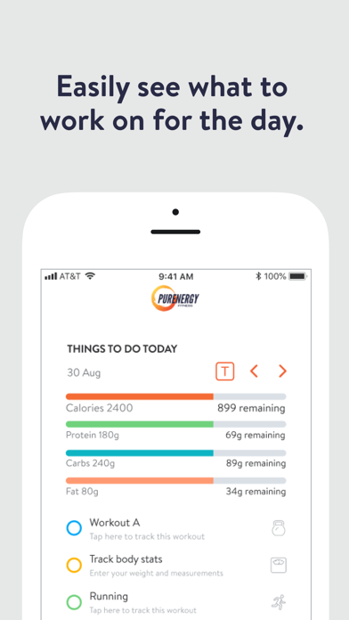 PurEnergy Fitness Screenshot