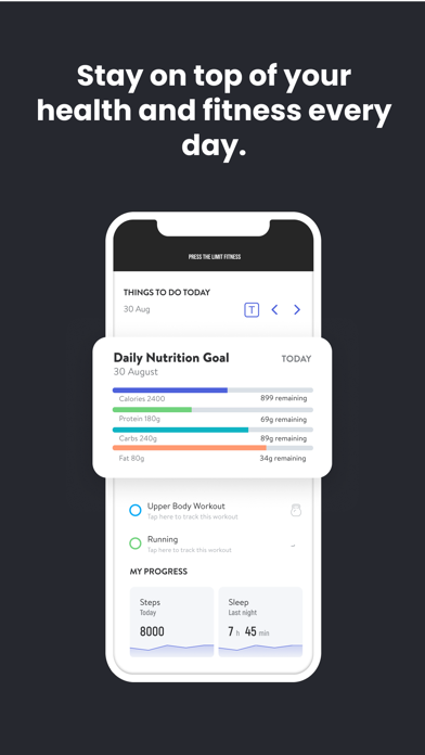 Press The Limit Fitness Screenshot