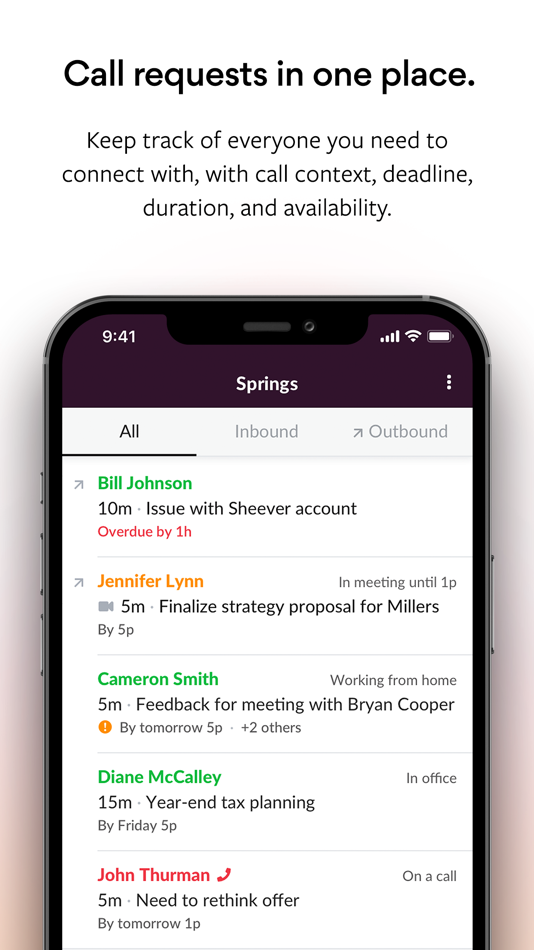 #2. Spring - Phone Calls Made Easy (iOS) De: Spring Technologies Corp.