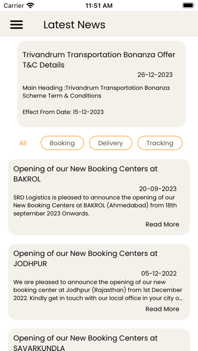 SRD Logistics (P) Ltd Screenshot