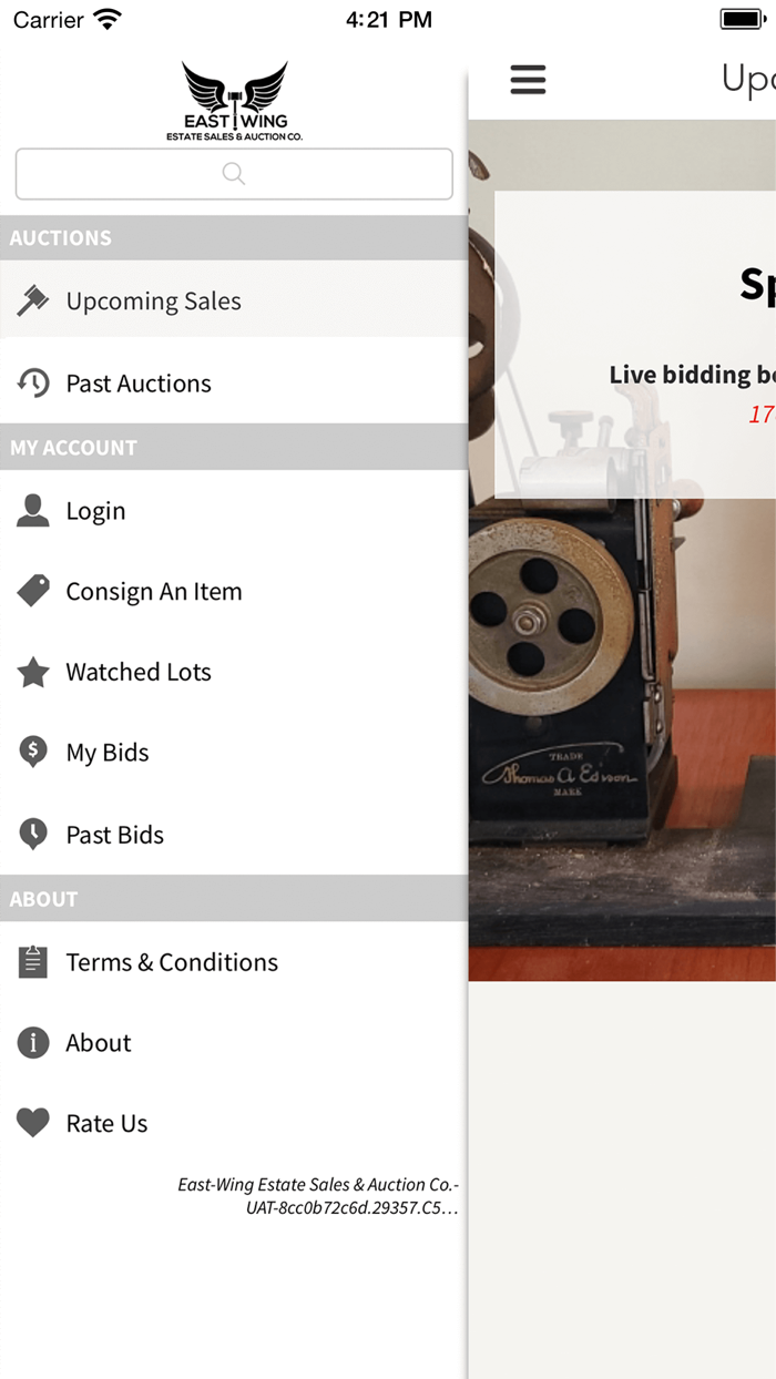 East-Wing Online Auctions