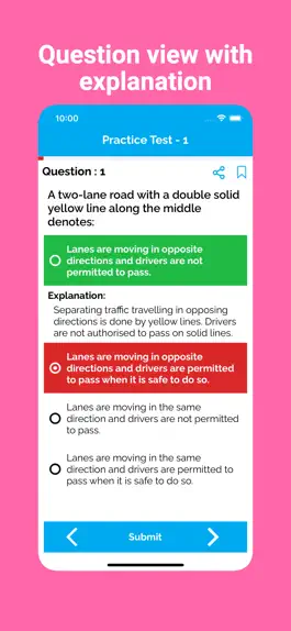 Game screenshot NH DMV Permit Test apk
