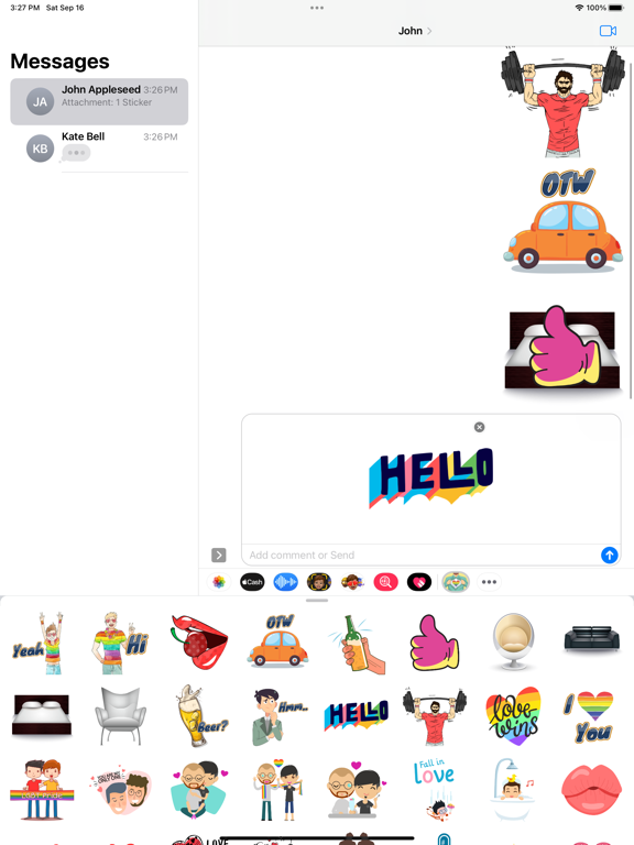 Screenshot #6 pour Gay Muscle Life Stickers