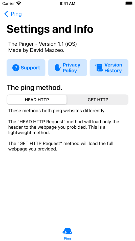 #3. The Pinger (iOS) 由: Luigi Mazzeo
