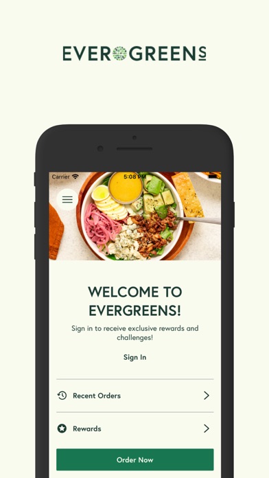 Evergreens Salad Screenshot