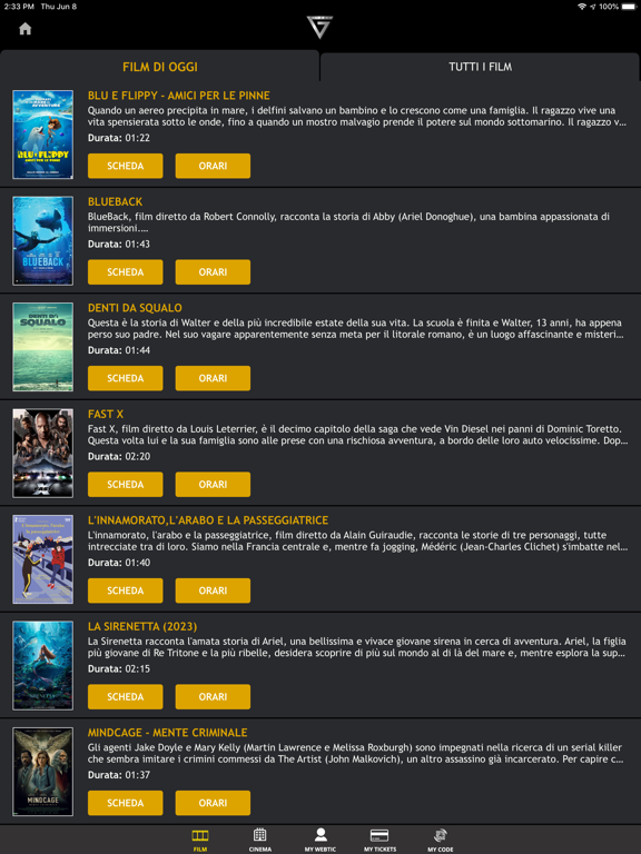 Screenshot #6 pour Webtic Giometti Cinema