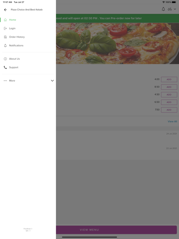 Pizza Choice And Best Kebab