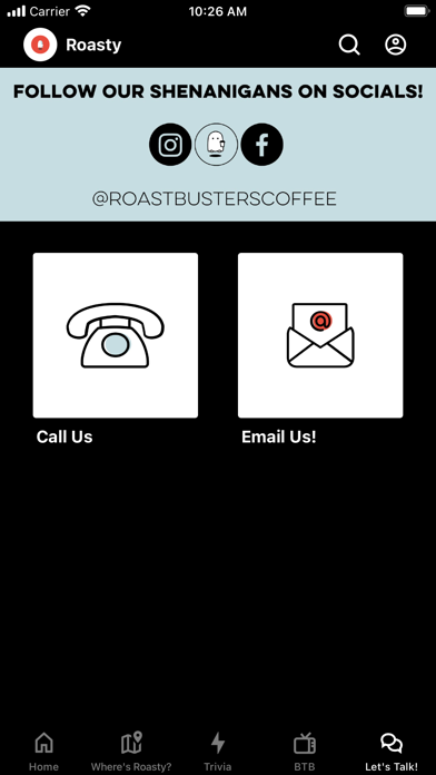 Roastbusters Coffee Screenshot