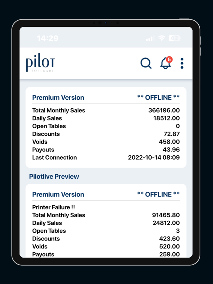 PilotLive Mobile Reporting