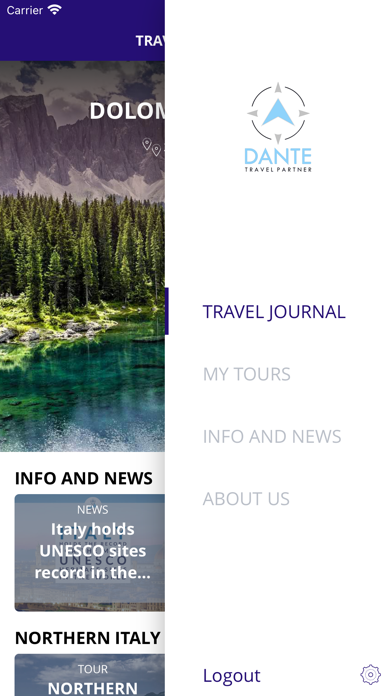 Dante - Travel Partner Screenshot