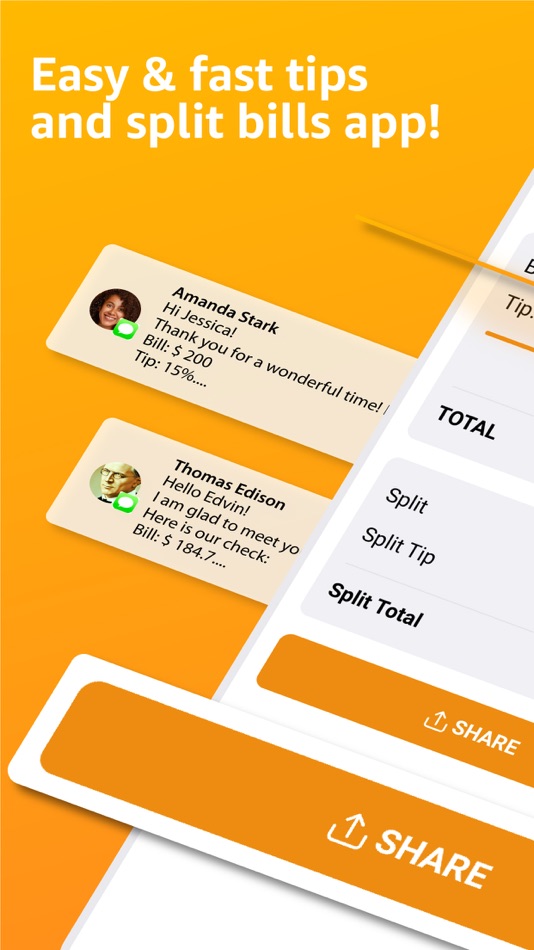 #1. 2split - Tip Calculator (iOS) 由: LaevoGroup