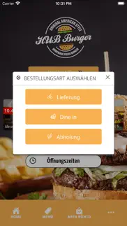 hub burger iphone screenshot 2