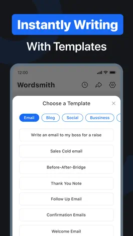 Game screenshot Wordsmith: AI Writing Helper apk