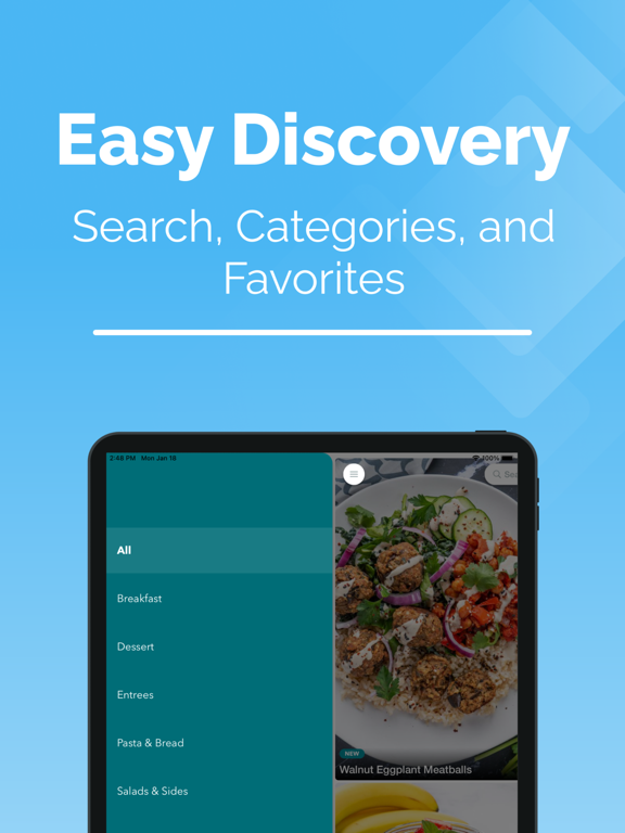 Vegan WFPB Recipes: Hackberry iPad screenshot 4 - Food & Drink app
